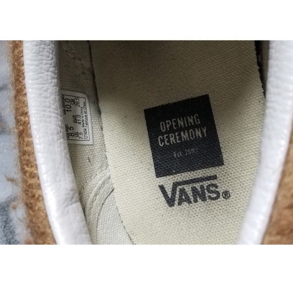 Vans X Ceremony Brown Wool Slip On Sz 8.5 supreme - Picture 6 of 7